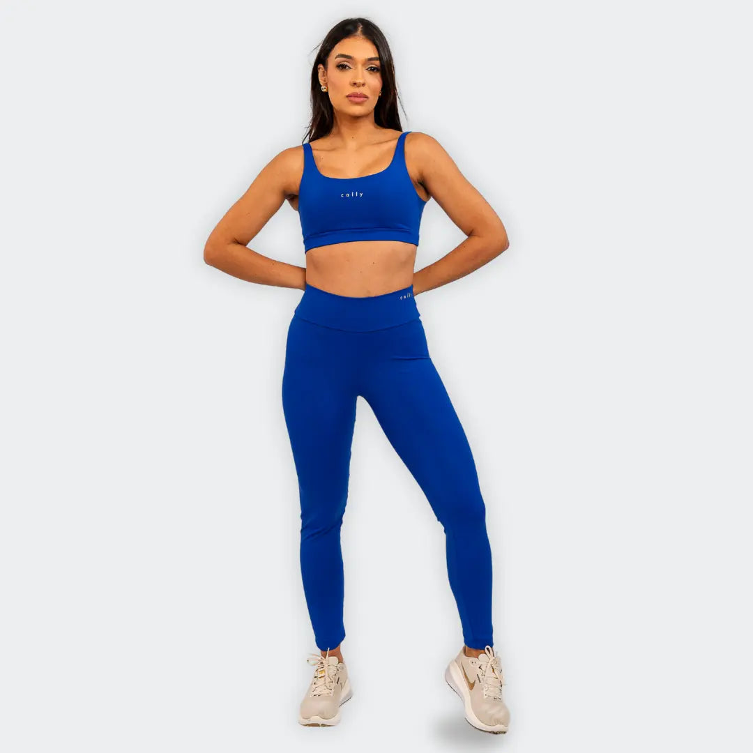 Legging Basic Azul Royal - CALLY roupa de academia feminina