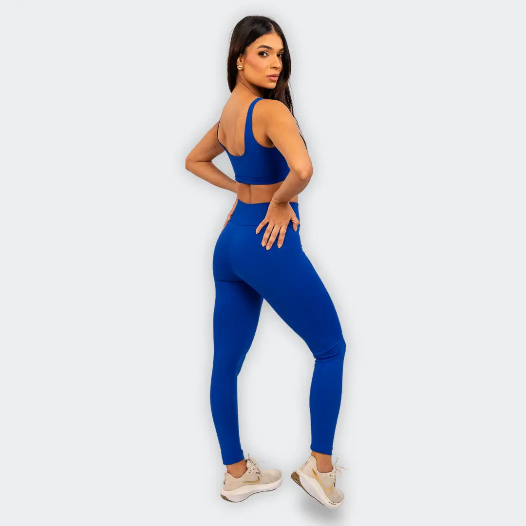 Legging Basic Azul Royal - CALLY roupa de academia feminina