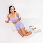 Short Basic Lavanda - CALLY roupa de academia feminina