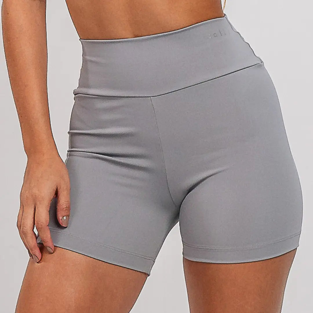 Short Basic Grey - CALLY roupa de academia feminina