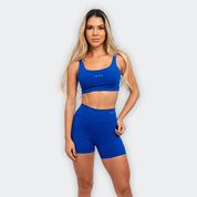 Short Basic Azul Royal - CALLY roupa de academia feminina
