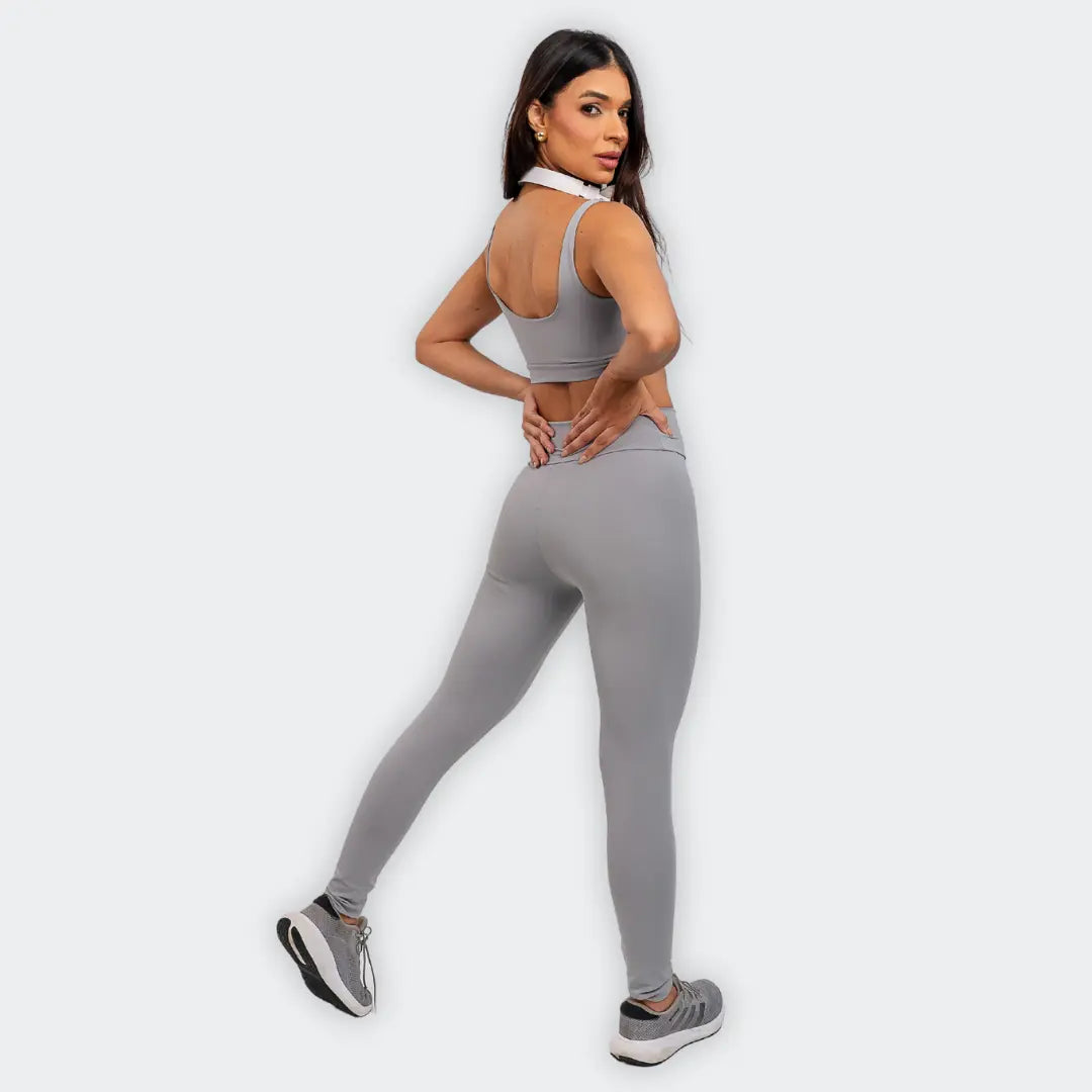 Legging Basic Grey - CALLY roupa de academia feminina