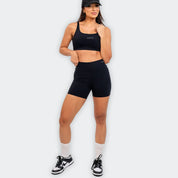 Short Basic Preto - CALLY roupa de academia feminina