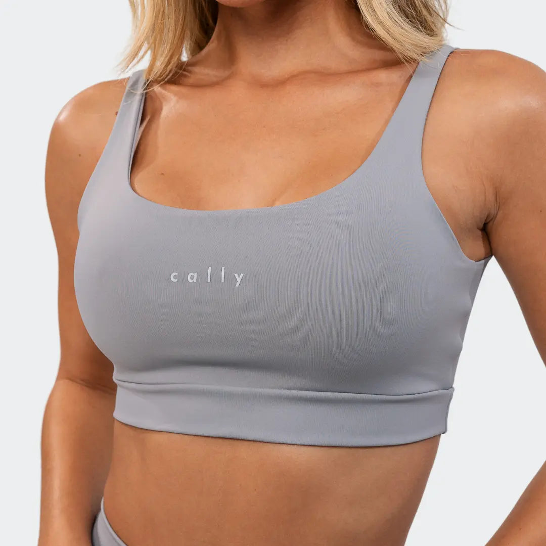 Top Basic Grey - CALLY roupa de academia feminina
